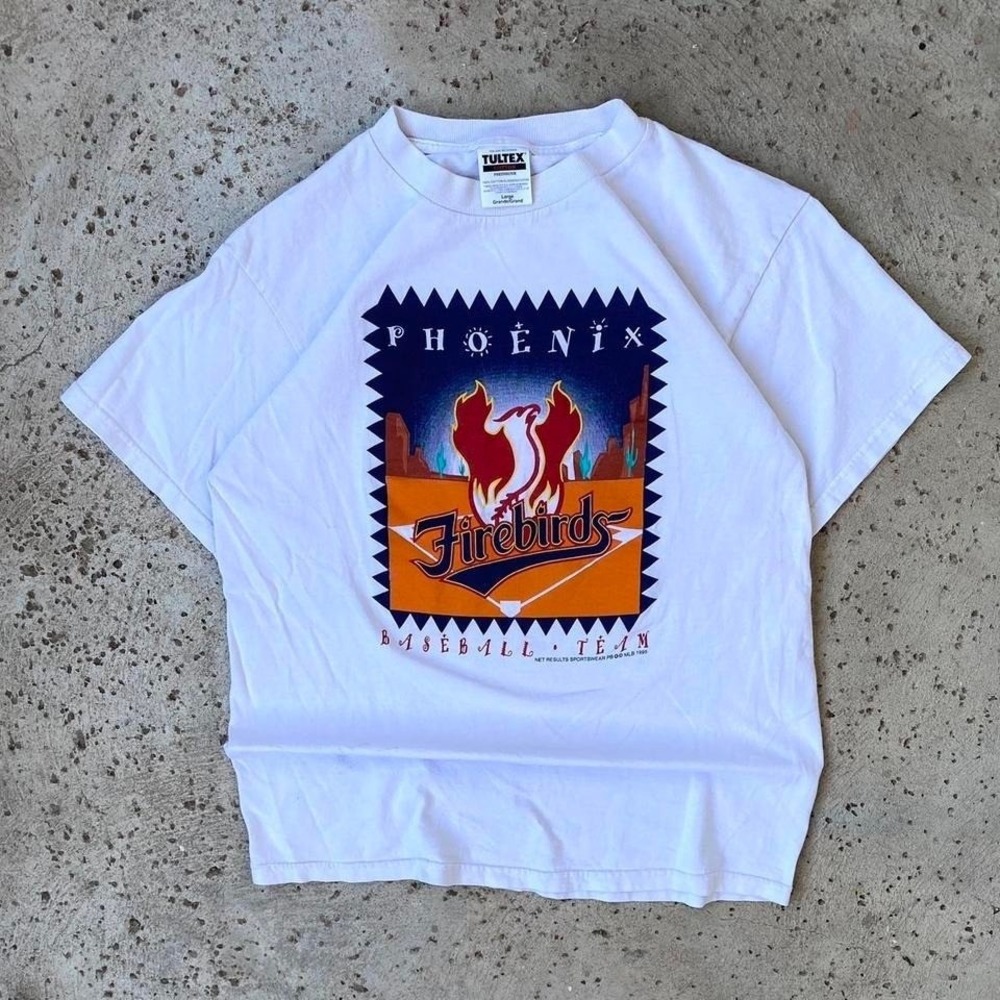 Vintage‎ 1995 Phoenix Firebirds Minor League Baseball Tultex Shirt Size L